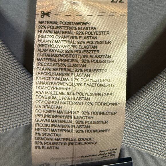 Reebok Men's Short Sleeve Performance Training Polo Shirt - Vintage Blue Small - Picture 5 of 6